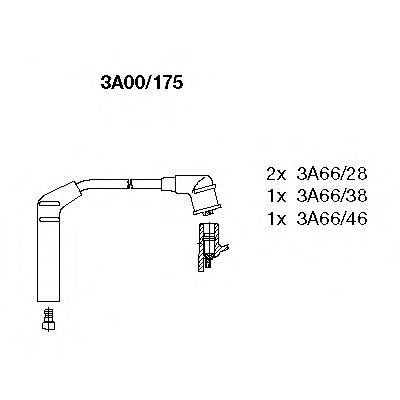 Комплект проводов зажигания HERTH+BUSS ELPARTS J5380522