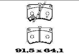 Комплект тормозных колодок, дисковый тормоз FTE BL1365A2