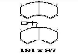 Комплект тормозных колодок, дисковый тормоз FTE 29017