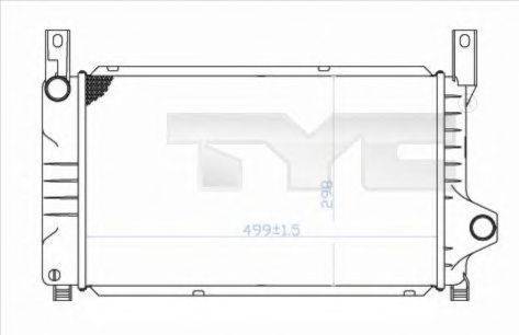 Радиатор, охлаждение двигателя TYC 710-0028