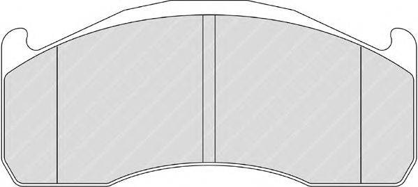 Комплект тормозных колодок, дисковый тормоз FERODO 29151