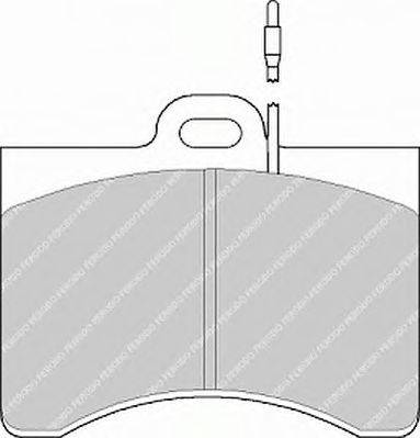 Комплект тормозных колодок, дисковый тормоз FERODO FDB126