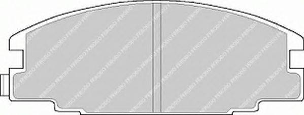 Комплект тормозных колодок, дисковый тормоз FERODO 21467