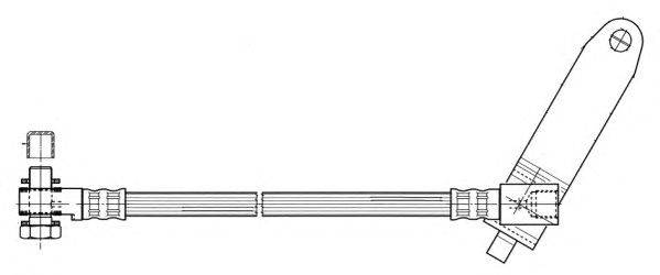 Тормозной шланг FERODO FHY2569