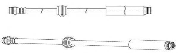 Тормозной шланг FERODO FHY2757