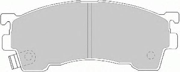 Комплект тормозных колодок, дисковый тормоз FERODO FSL984