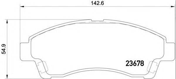 Комплект тормозных колодок, дисковый тормоз BREMBO P24149