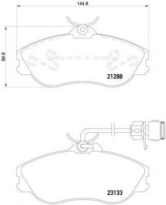 Комплект тормозных колодок, дисковый тормоз MINTEX MDB1820