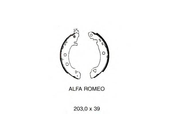 Комплект тормозных колодок PEX 6134