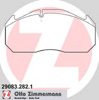 Комплект тормозных колодок, дисковый тормоз ZIMMERMANN 29083