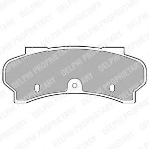 Комплект тормозных колодок, дисковый тормоз DELPHI 20366