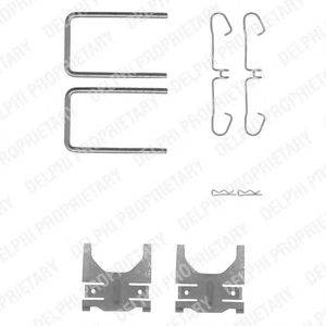 Комплектующие, колодки дискового тормоза DELPHI LX0217