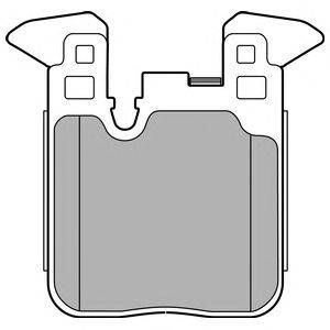 Комплект тормозных колодок, дисковый тормоз DELPHI LP2660