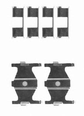 Комплектующие, колодки дискового тормоза HELLA 8DZ 355 204-191