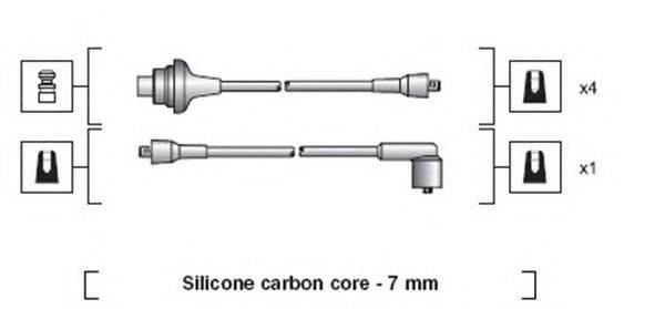 Комплект проводов зажигания MAGNETI MARELLI 941318111017
