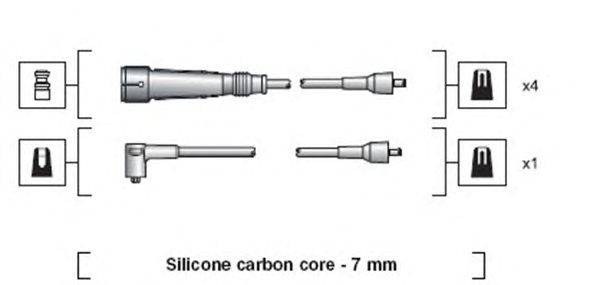 Комплект проводов зажигания MAGNETI MARELLI 941318111059