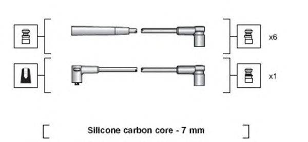 Комплект проводов зажигания MAGNETI MARELLI 941318111067