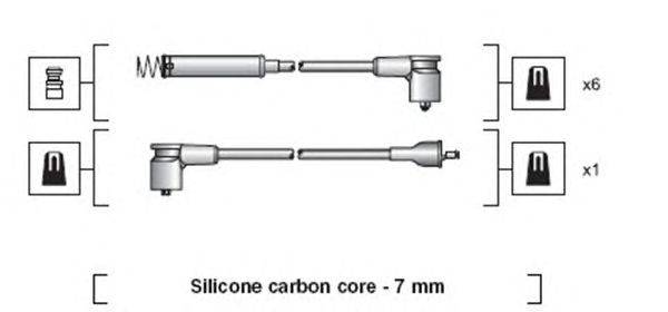 Комплект проводов зажигания MAGNETI MARELLI 941318111074