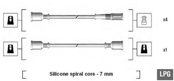 Комплект проводов зажигания MAGNETI MARELLI 941095340585