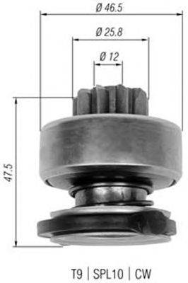 Ведущая шестерня, стартер MAGNETI MARELLI 940113020329