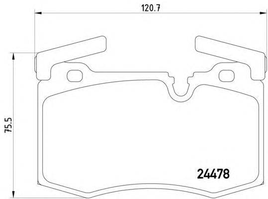 Комплект тормозных колодок, дисковый тормоз HELLA 8DB 355 014-111