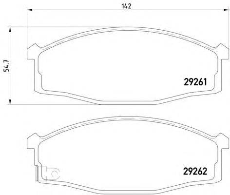 Комплект тормозных колодок, дисковый тормоз HELLA 8DB 355 015-011