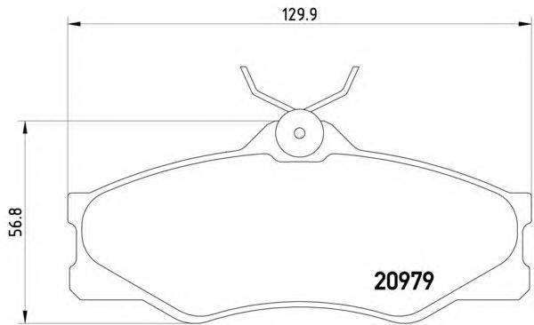 Комплект тормозных колодок, дисковый тормоз HELLA 8DB 355 017-661