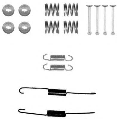 Комплектующие, тормозная колодка HELLA 8DZ355201021