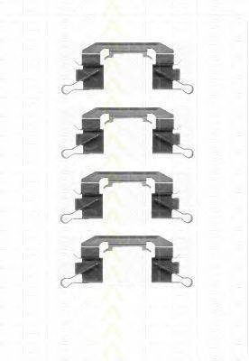 Комплектующие, колодки дискового тормоза TRISCAN 8105 141596
