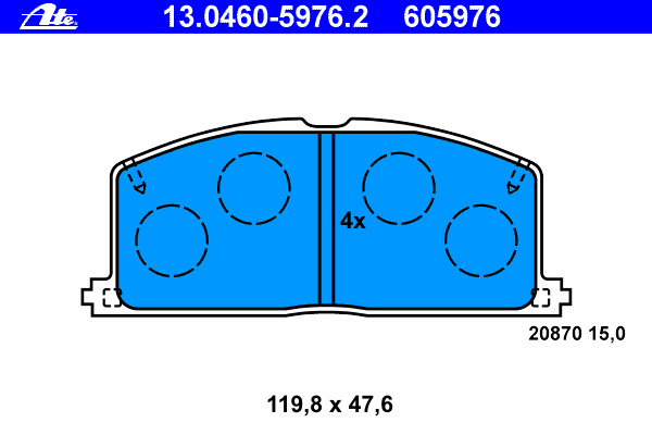 Комплект тормозных колодок, дисковый тормоз QUINTON HAZELL 026804