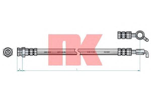 Тормозной шланг NK 853255