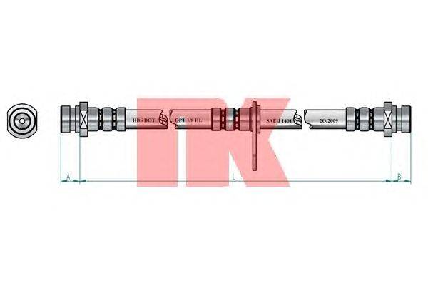 Тормозной шланг NK 853052