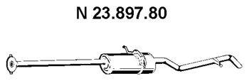 Глушитель выхлопных газов конечный TESH 270483