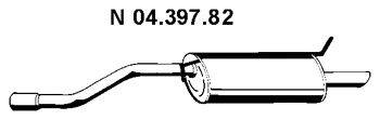 Глушитель выхлопных газов конечный TESH 230529