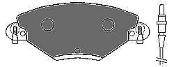 Комплект тормозных колодок, дисковый тормоз MAPCO 6565