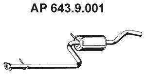 Средний глушитель выхлопных газов EBERSPÄCHER 643.9.001