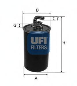 Топливный фильтр UFI 2403000