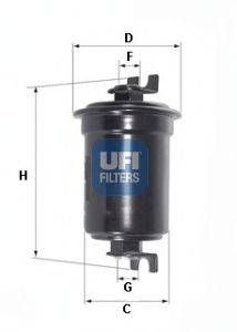 Топливный фильтр UFI 31.600.00