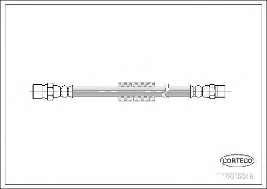 Тормозной шланг CORTECO 19018916