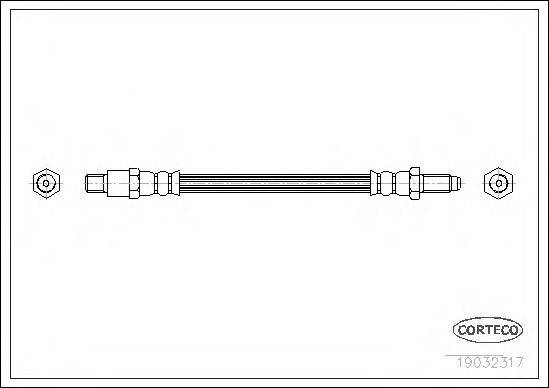 Тормозной шланг CORTECO 19032317