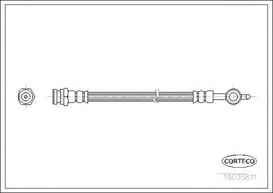 Тормозной шланг CORTECO 19035871