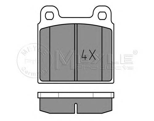 Комплект тормозных колодок, дисковый тормоз MEYLE 025 200 1118