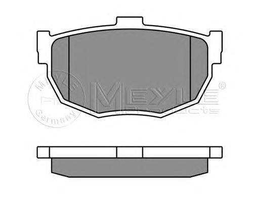 Комплект тормозных колодок, дисковый тормоз MEYLE 21555
