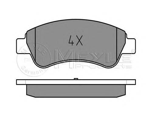Комплект тормозных колодок, дисковый тормоз MEYLE 0252359919PD