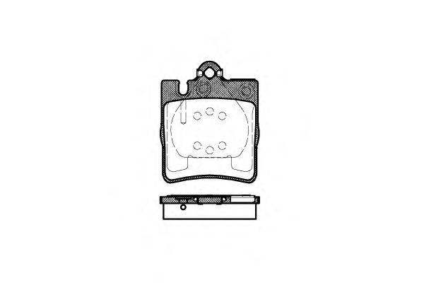 Комплект тормозных колодок, дисковый тормоз ROADHOUSE 270900