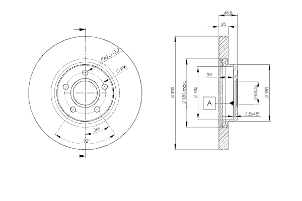 Тормозной диск ICER 78BD3937