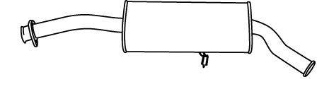 Глушитель выхлопных газов конечный WALKER 19340