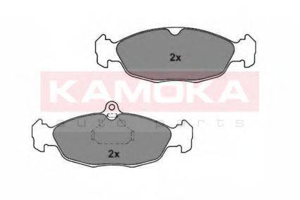 Комплект тормозных колодок, дисковый тормоз KAMOKA 1011464