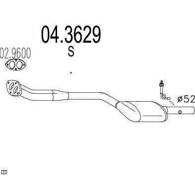 Катализатор MTS 04.3629