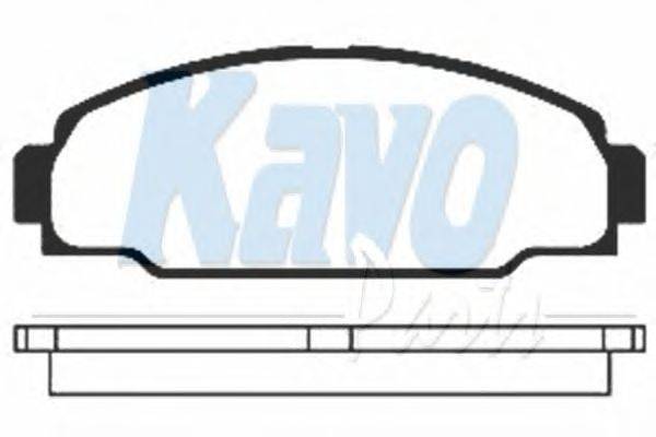 Комплект тормозных колодок, дисковый тормоз KAVO PARTS BP-9024